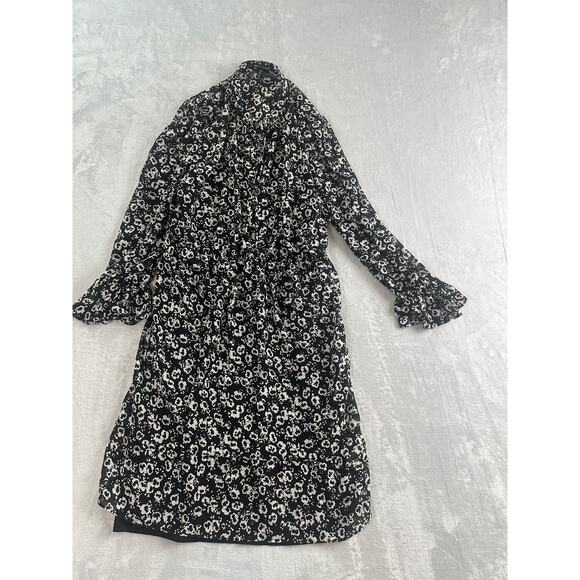 J. Crew Mercantile Blossom Print Dress – Black & White – Size M - Picture 2 of 10